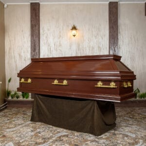 CASKET ALUMINIUM BRAUN